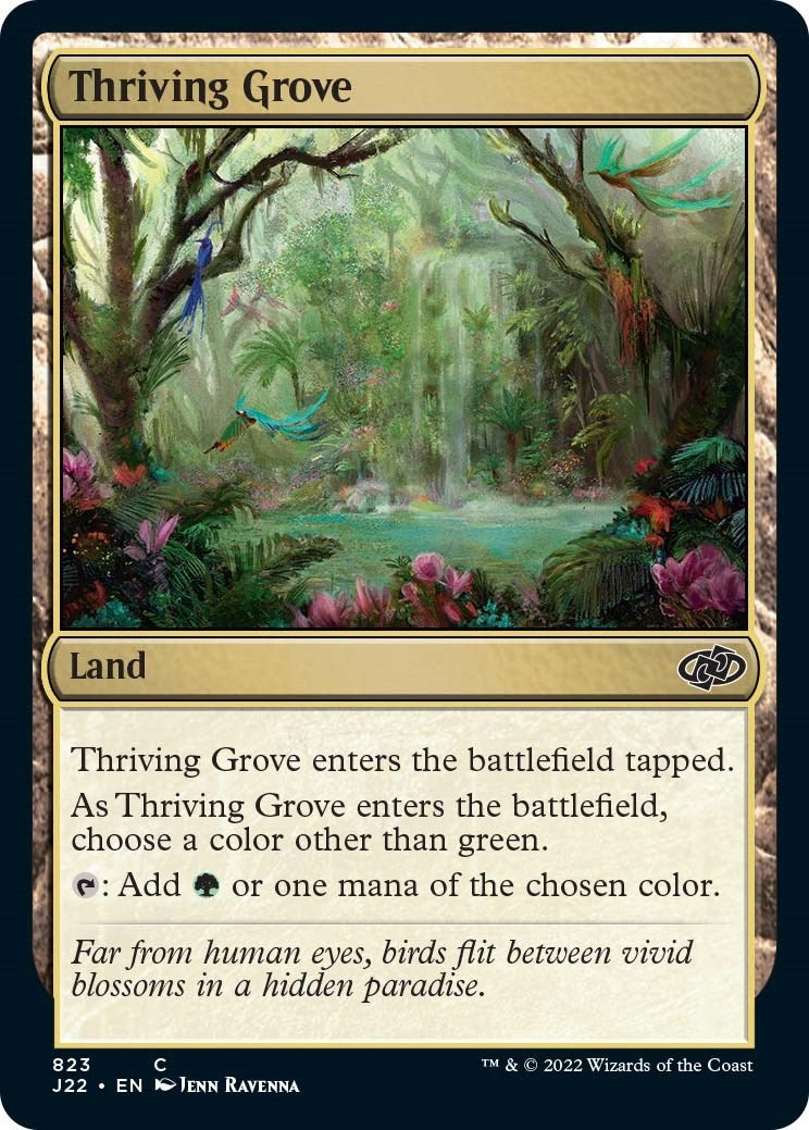 Image for Thriving Grove (823) (Jumpstart 2022) - Magic: The Gathering