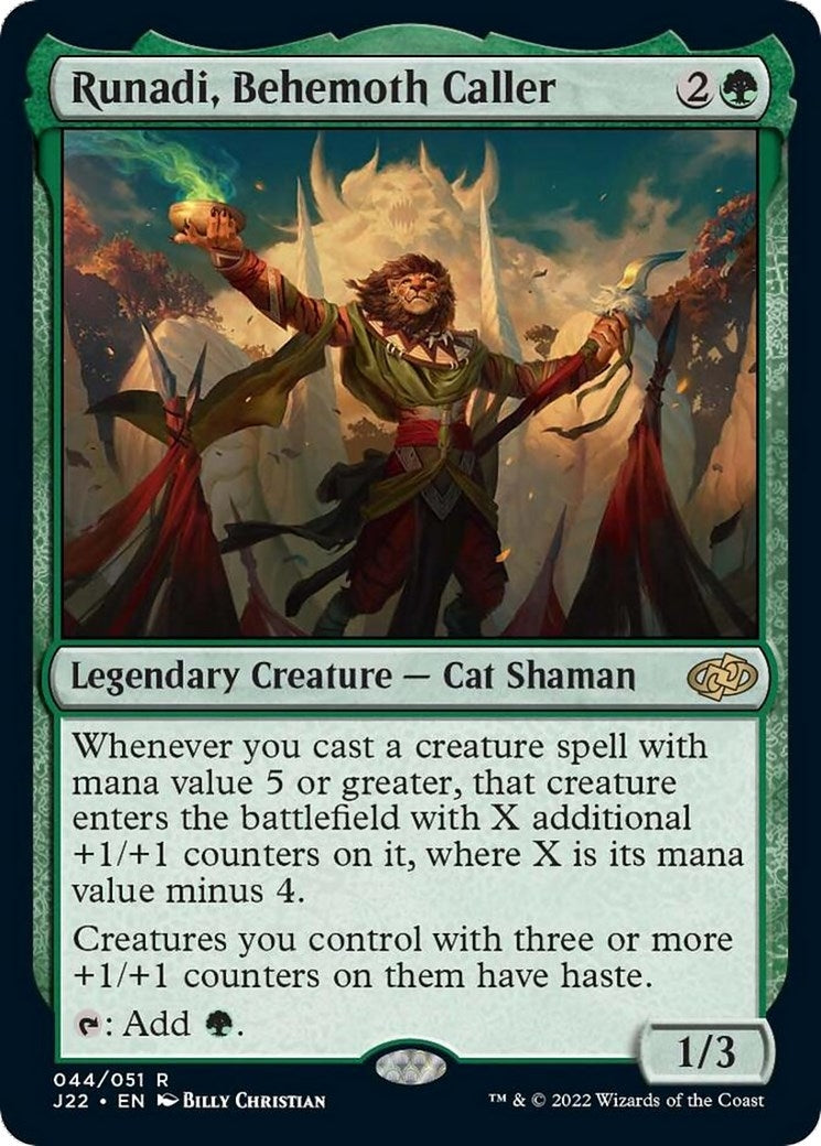 Image for Runadi, Behemoth Caller (44) (Jumpstart 2022) - Magic: The Gathering