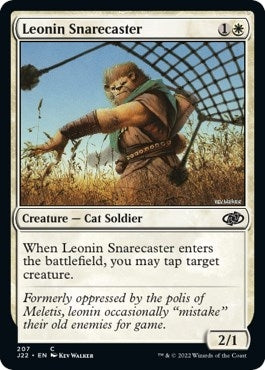 Image for Leonin Snarecaster (207) (Jumpstart 2022) - Magic: The Gathering