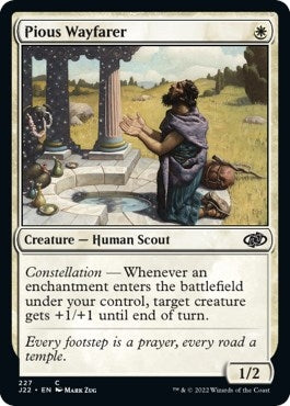 Image for Pious Wayfarer (227) (Jumpstart 2022) - Magic: The Gathering