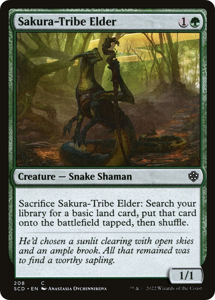 Image for Sakura-Tribe Elder (208) (Starter Commander Decks) - Magic: The Gathering