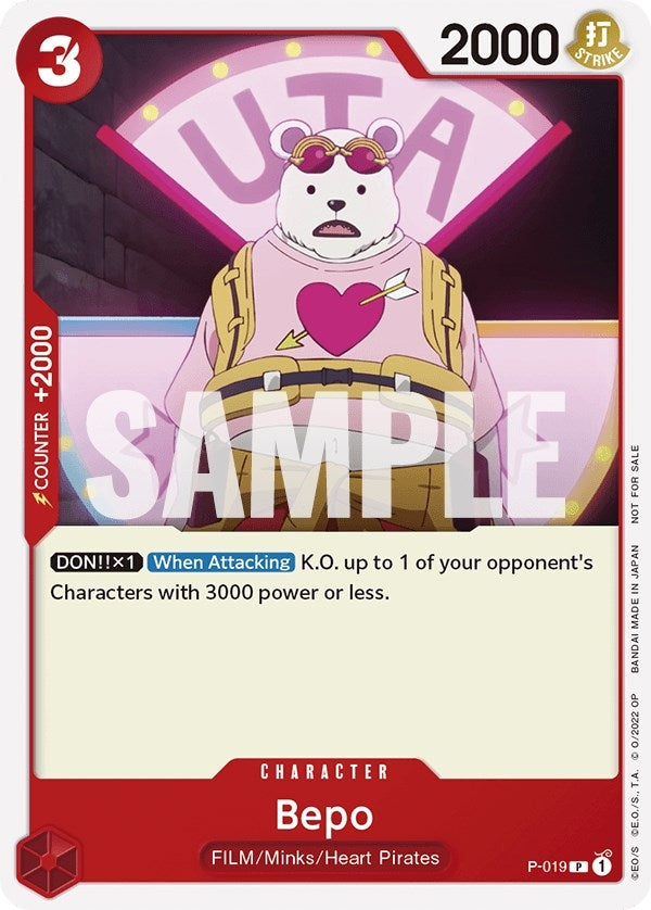 Image for Bepo (One Piece Film Red) (P-019) (One Piece Promotion Cards) - One Piece Card Game
