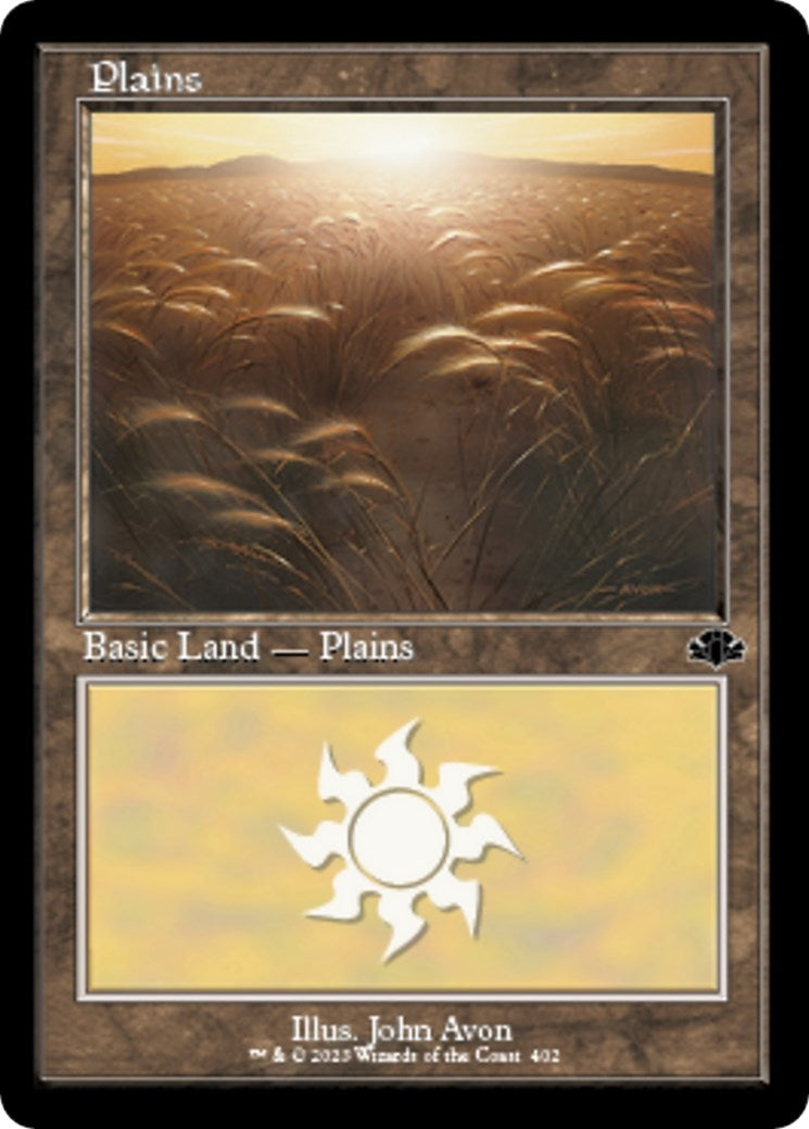 Image for Plains (402) (Retro Frame) (402) (Dominaria Remastered) - Magic: The Gathering