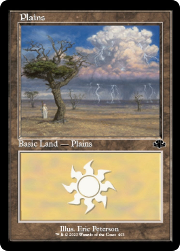 Image for Plains (403) (Retro Frame) (403) (Dominaria Remastered) - Magic: The Gathering