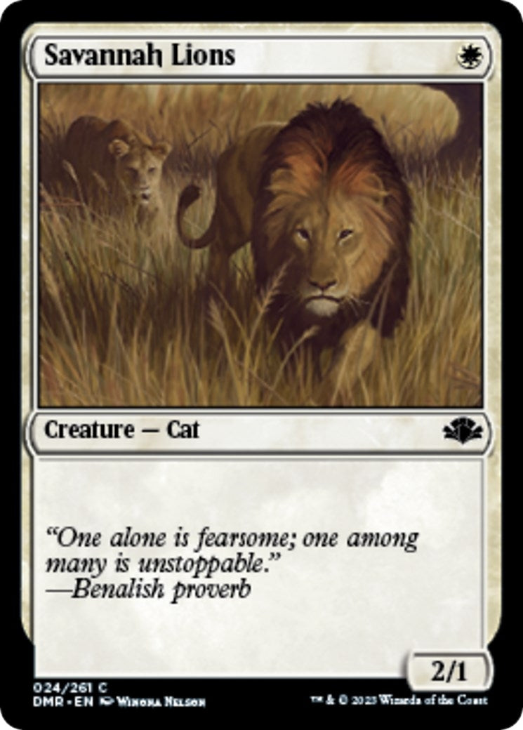 Image for Savannah Lions (24) (Dominaria Remastered) - Magic: The Gathering