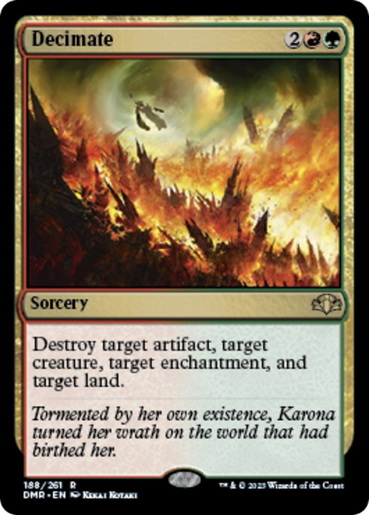 Image for Decimate (188) (Dominaria Remastered) - Magic: The Gathering