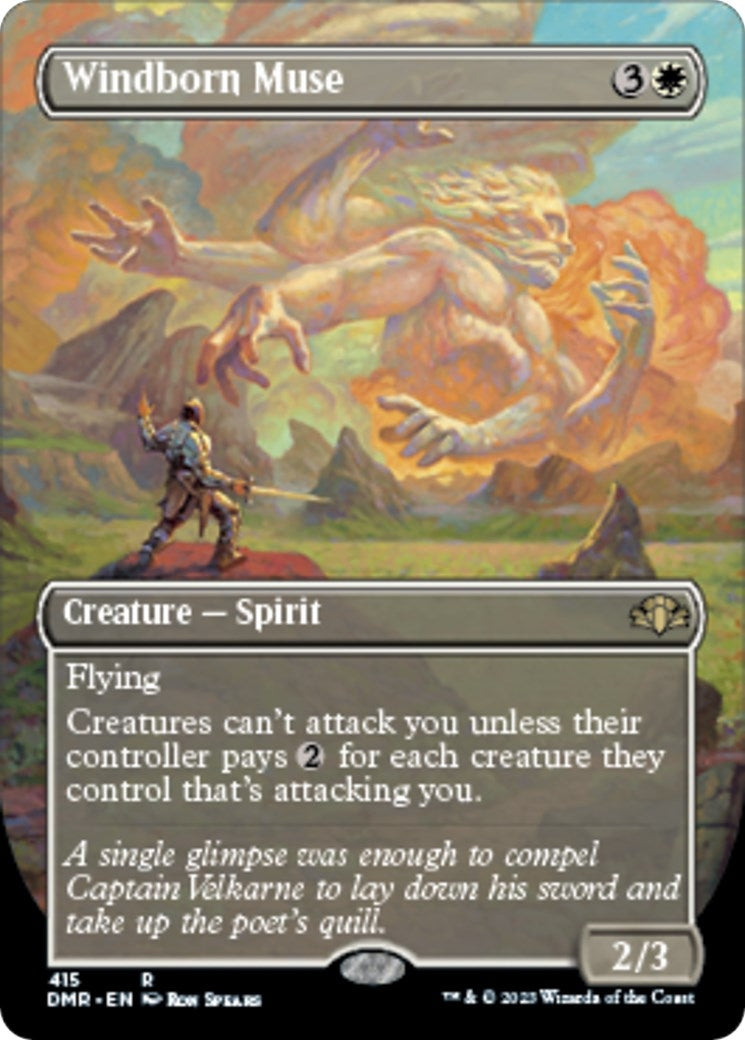 Image for Windborn Muse (Borderless) (415) (Dominaria Remastered) - Magic: The Gathering