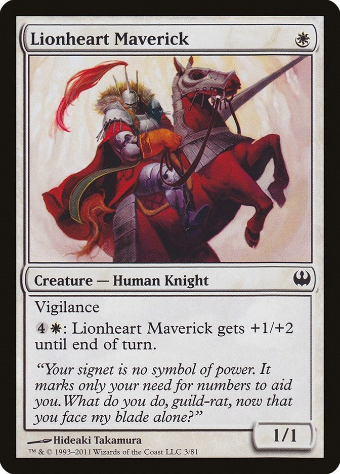 Image for Lionheart Maverick (3) (Duel Decks: Knights vs. Dragons) - Magic: The Gathering