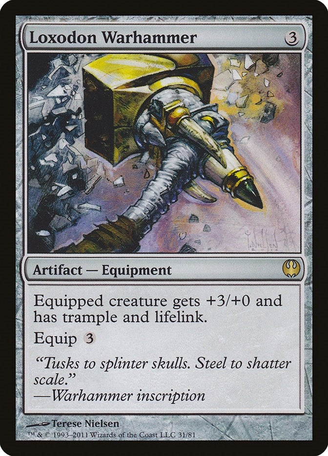 Image for Loxodon Warhammer (31) (Duel Decks: Knights vs. Dragons) - Magic: The Gathering