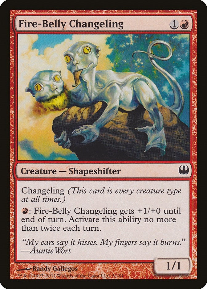 Image for Fire-Belly Changeling (51) (Duel Decks: Knights vs. Dragons) - Magic: The Gathering