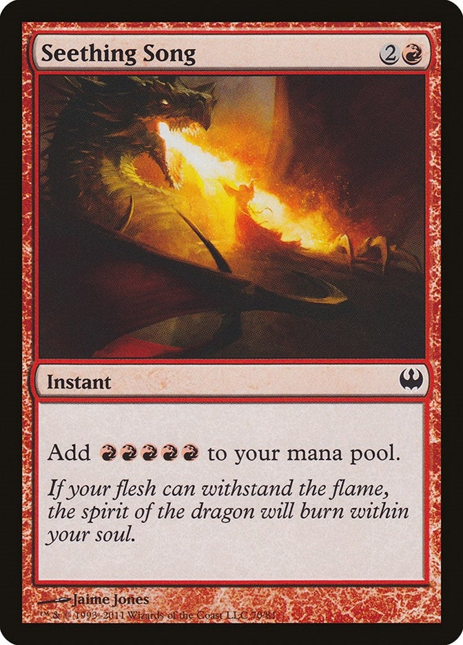Image for Seething Song (70) (Duel Decks: Knights vs. Dragons) - Magic: The Gathering