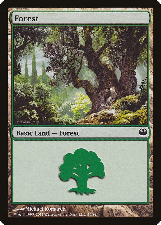 Image for Forest (46) (46) (Duel Decks: Knights vs. Dragons) - Magic: The Gathering