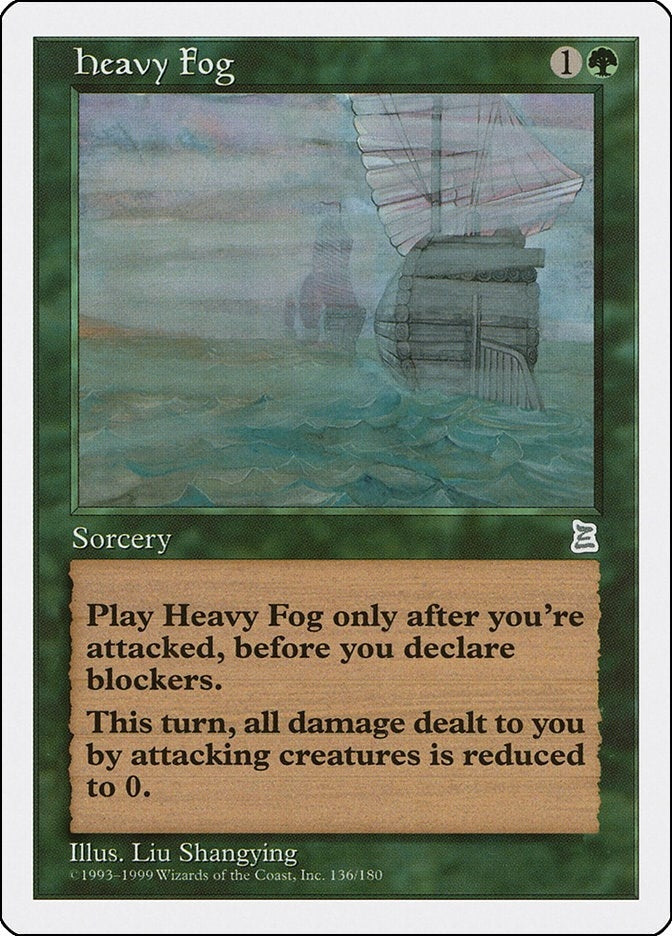 Image for Heavy Fog (136) (Portal Three Kingdoms) - Magic: The Gathering