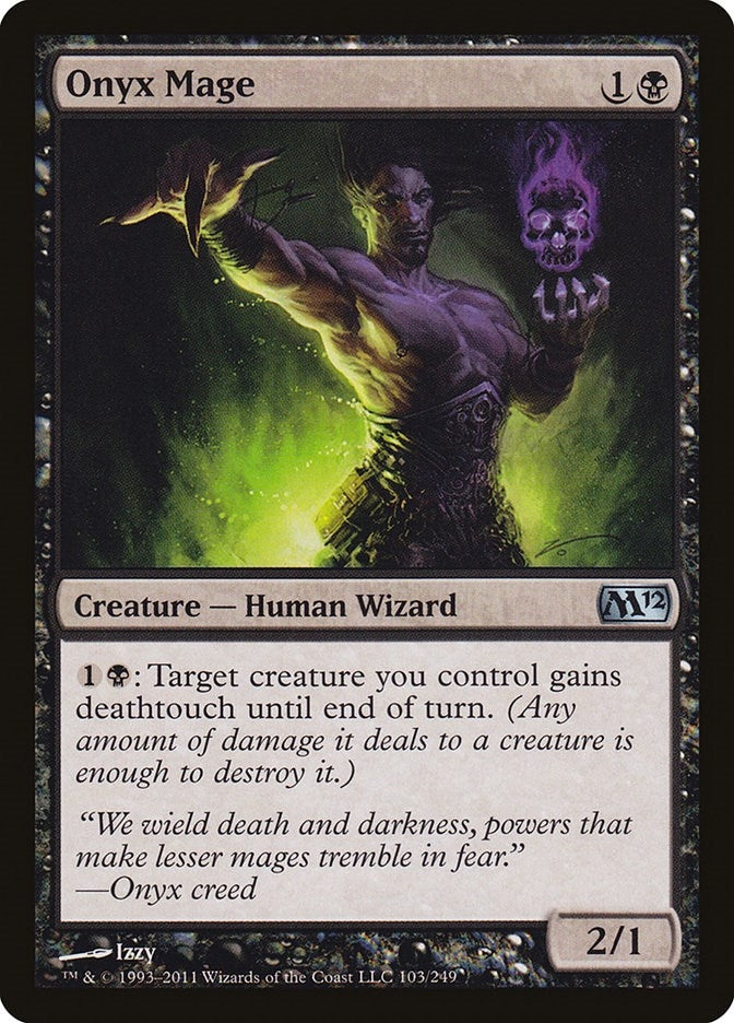 Image for Onyx Mage (103) (Magic 2012 (M12)) - Magic: The Gathering