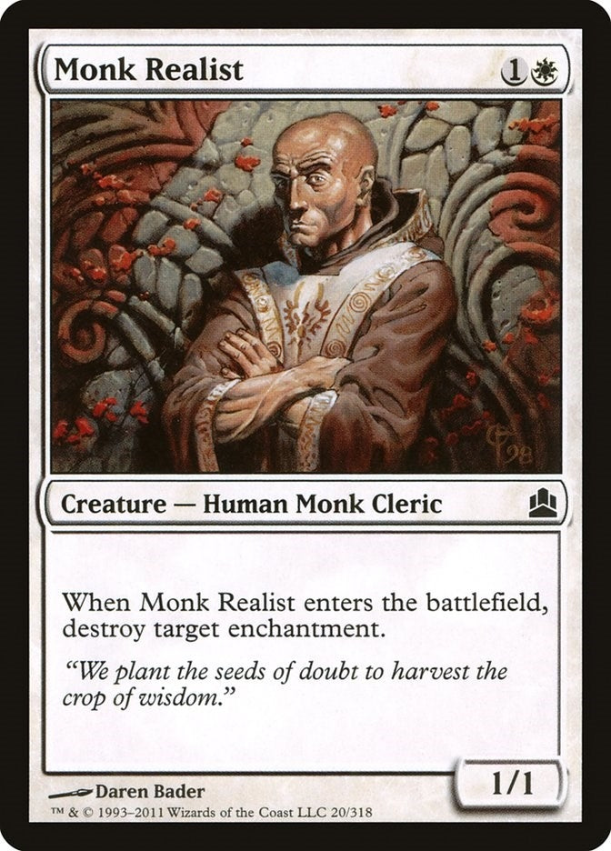 Image for Monk Realist (20) (Commander) - Magic: The Gathering