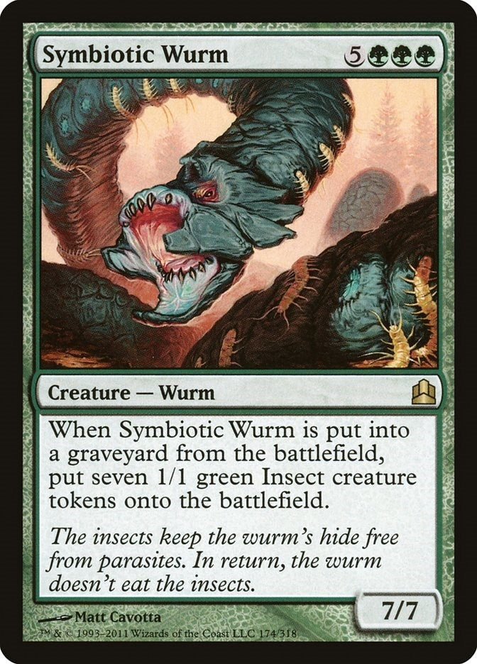 Image for Symbiotic Wurm (174) (Commander) - Magic: The Gathering