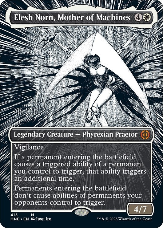 Image for Elesh Norn, Mother of Machines (Borderless) (415) (Phyrexia: All Will Be One) - Magic: The Gathering