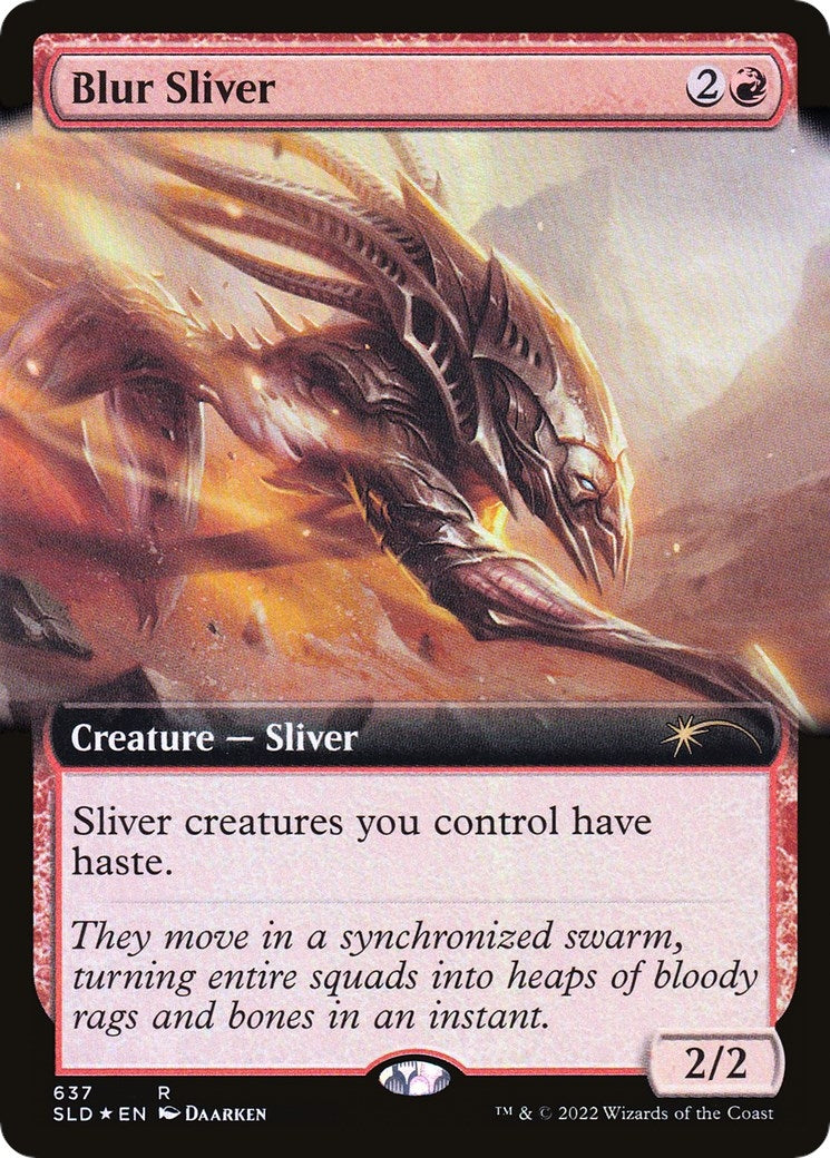 Image for Blur Sliver (Extended Art) (637) (Secret Lair Drop Series) - Magic: The Gathering