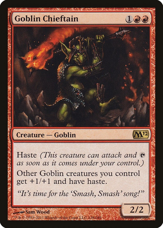 Image for Goblin Chieftain (138) (Magic 2012 (M12)) - Magic: The Gathering