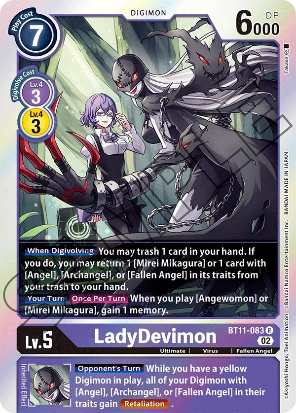 Image for LadyDevimon (BT11-083 R) (Dimensional Phase) - Digimon Card Game