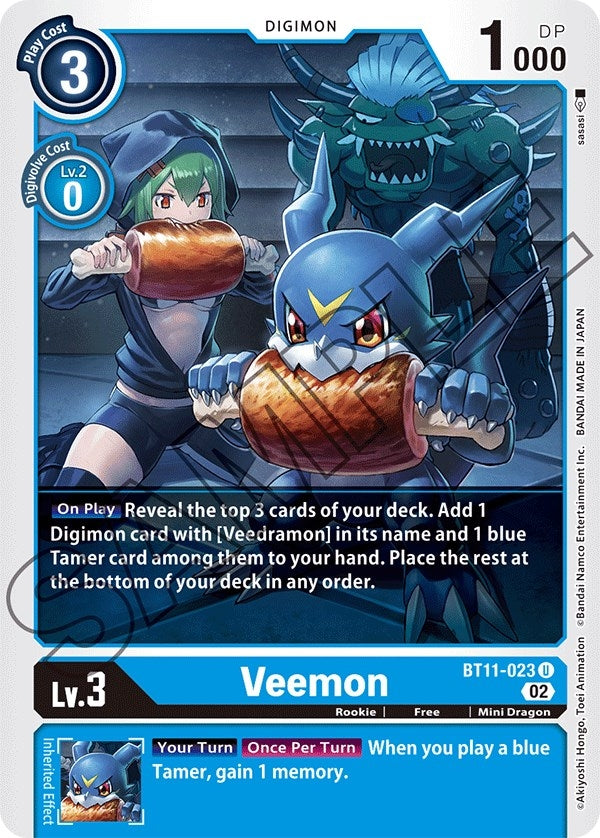 Image for Veemon (BT11-023 U) (Dimensional Phase) - Digimon Card Game