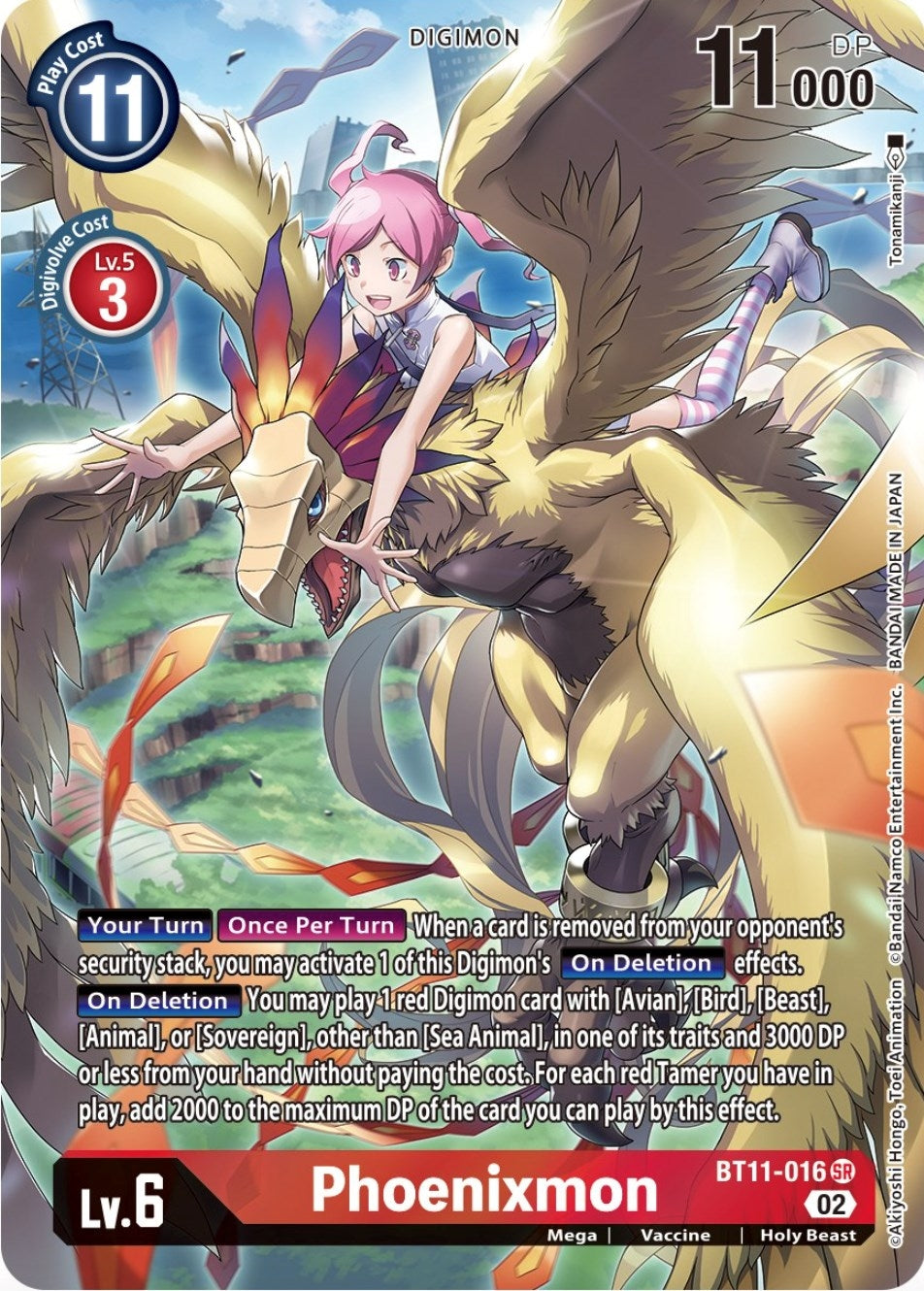 Image for Phoenixmon (Alternate Art) (BT11-016 SR) (Dimensional Phase) - Digimon Card Game