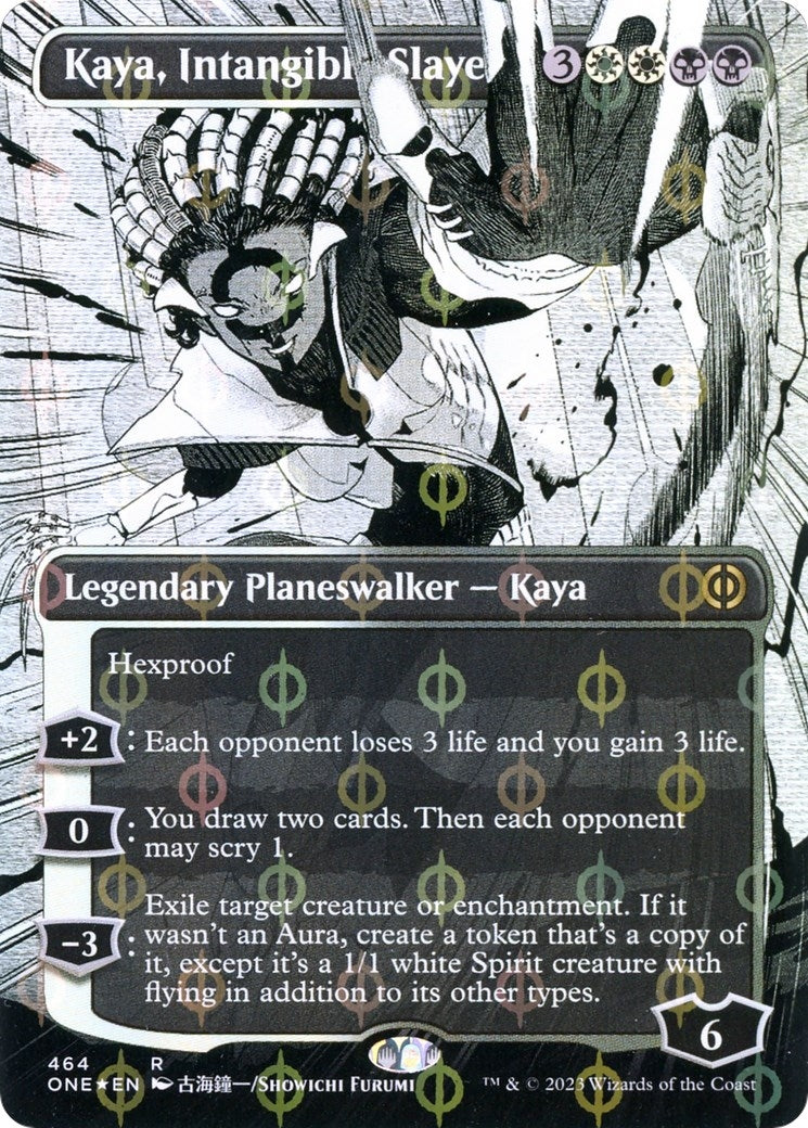 Image for Kaya, Intangible Slayer (Borderless) (Step-and-Compleat Foil) (464) (Phyrexia: All Will Be One) - Magic: The Gathering