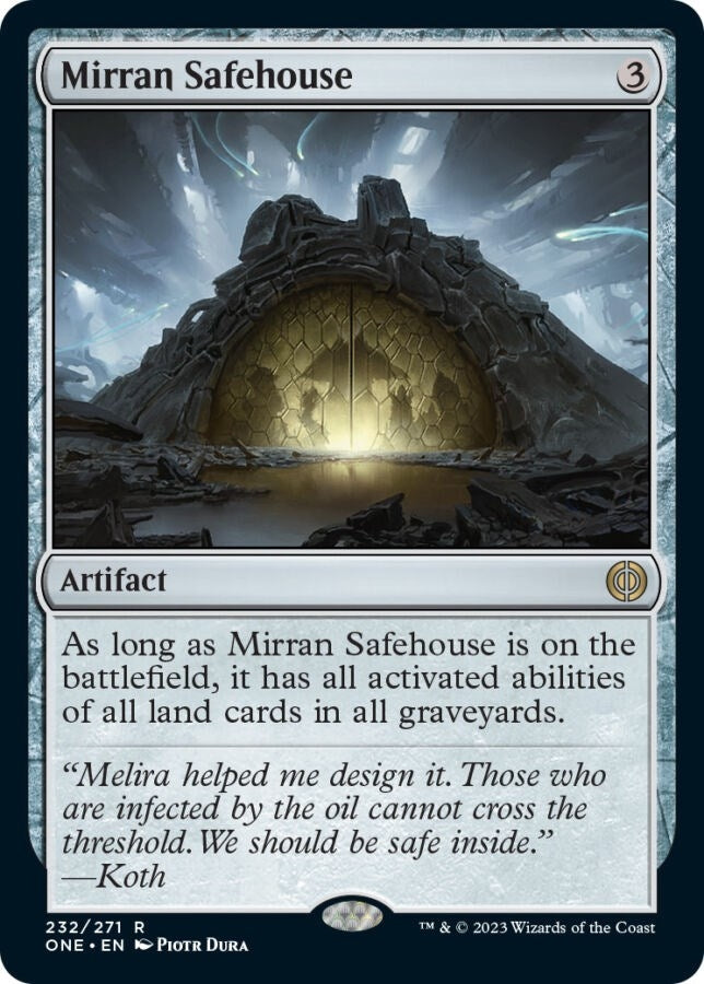 Image for Mirran Safehouse (232) (Phyrexia: All Will Be One) - Magic: The Gathering