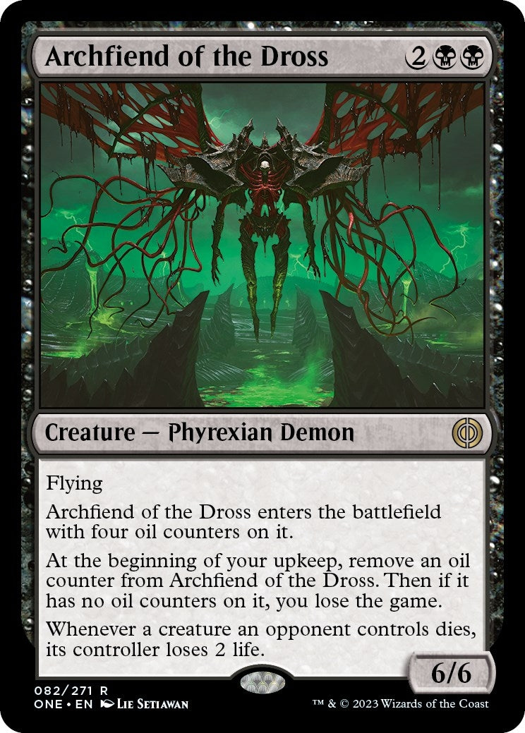 Image for Archfiend of the Dross (82) (Phyrexia: All Will Be One) - Magic: The Gathering
