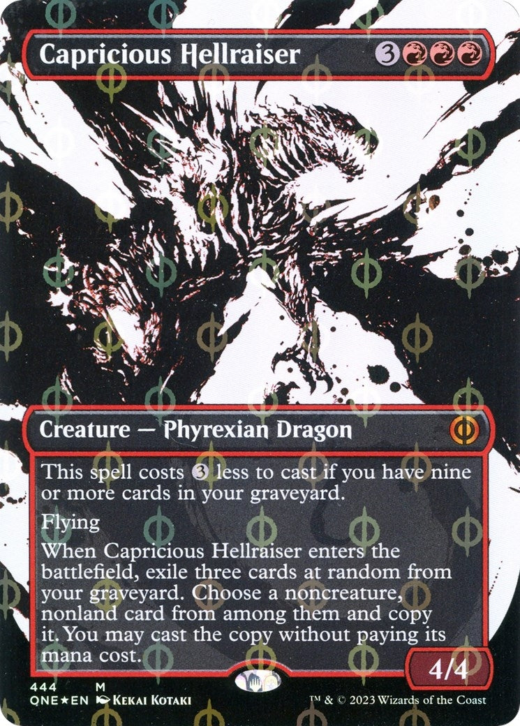 Image for Capricious Hellraiser (Showcase) (Step-and-Compleat Foil) (444) (Phyrexia: All Will Be One) - Magic: The Gathering