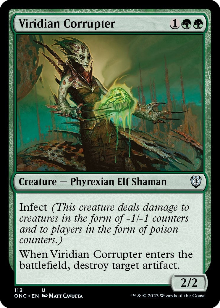 Image for Viridian Corrupter (113) (Commander: Phyrexia: All Will Be One) - Magic: The Gathering