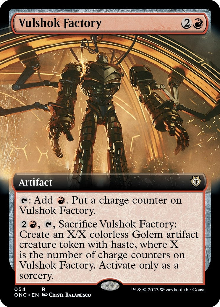 Image for Vulshok Factory (Extended Art) (54) (Commander: Phyrexia: All Will Be One) - Magic: The Gathering