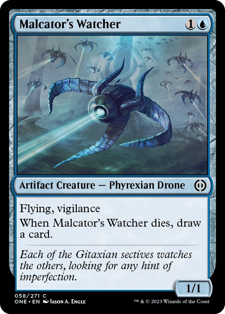 Image for Malcator's Watcher (58) (Phyrexia: All Will Be One) - Magic: The Gathering
