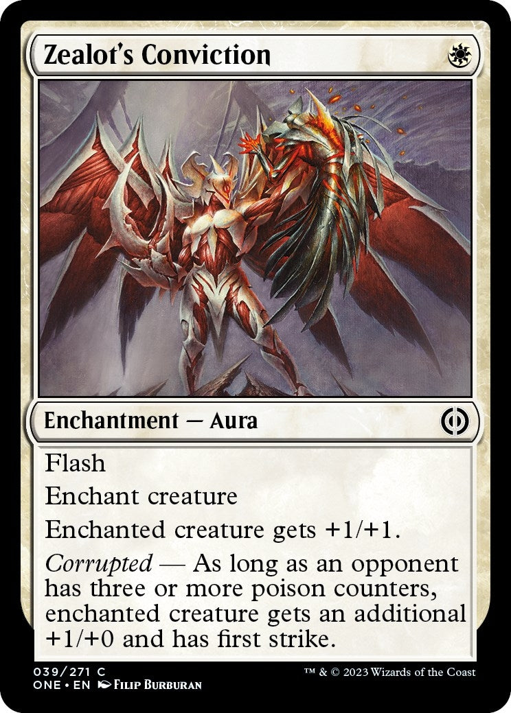 Image for Zealot's Conviction (39) (Phyrexia: All Will Be One) - Magic: The Gathering