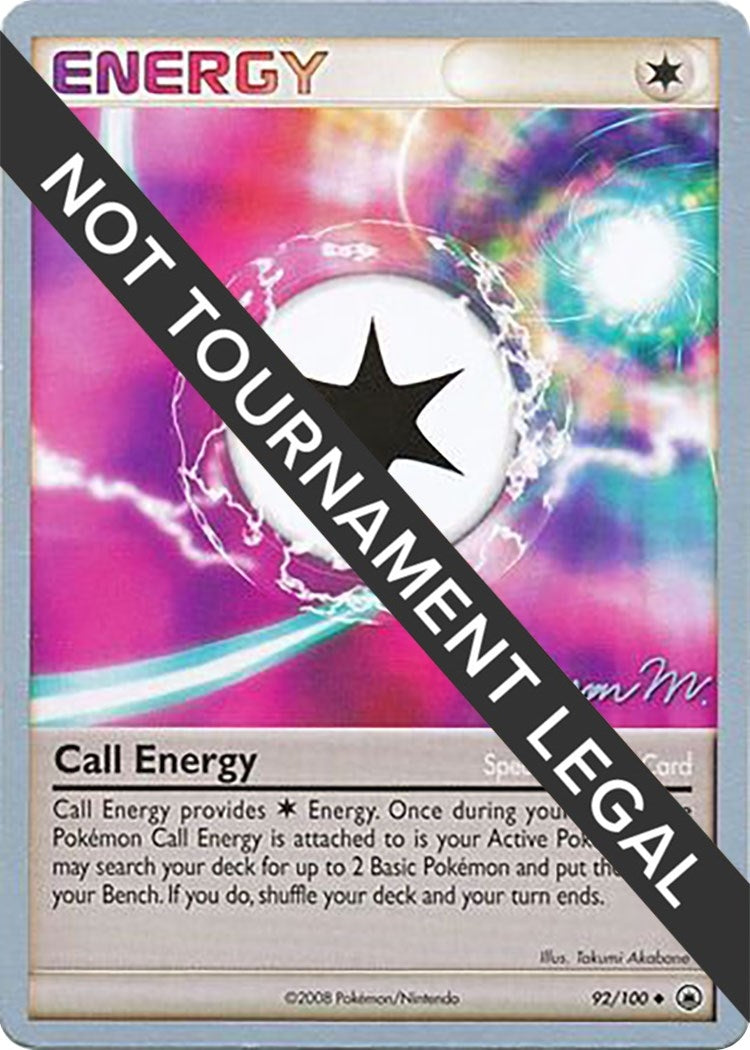 Image for Call Energy - 2009 (Jason Martinez) (92/100) (World Championship Decks) - Pokemon