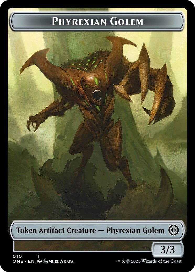 Image for Phyrexian Golem Token (10) (Phyrexia: All Will Be One) - Magic: The Gathering
