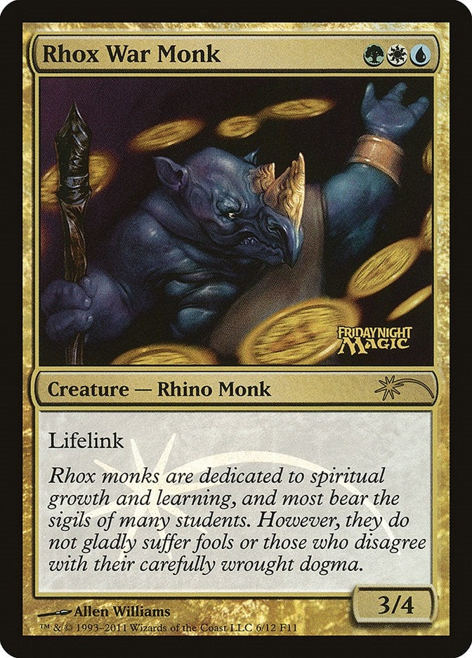 Image for Rhox War Monk (6) (FNM Promos) - Magic: The Gathering