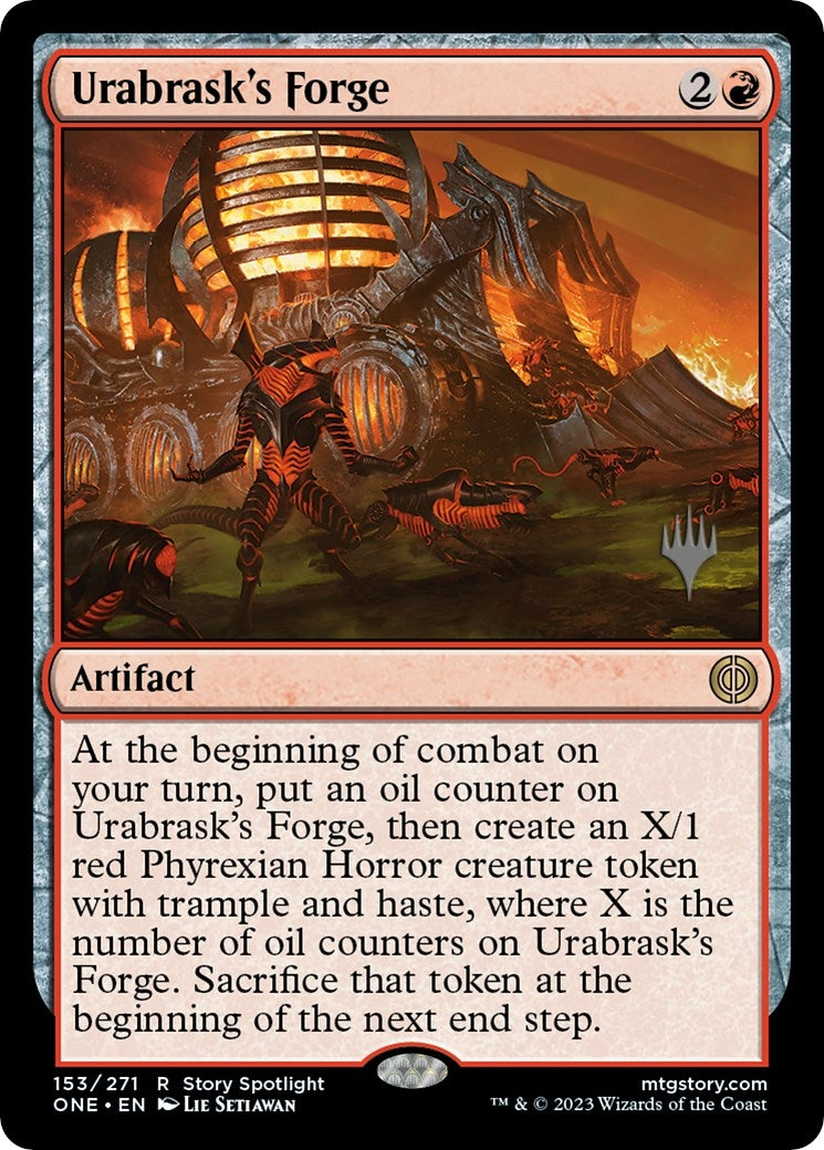 Image for Urabrask's Forge (153) (Promo Pack: Phyrexia: All Will Be One) - Magic: The Gathering
