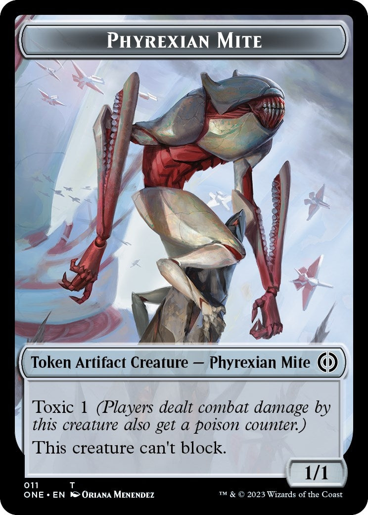 Image for Phyrexian Mite (011) // Phyrexian Beast Double-sided Token (Phyrexia: All Will Be One) - Magic: The Gathering