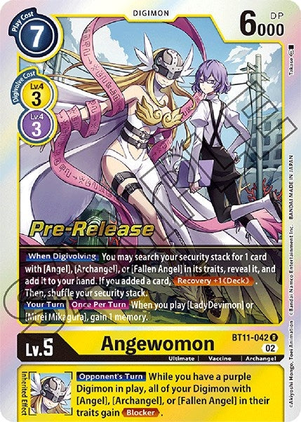 Image for Angewomon (BT11-042 R) (Dimensional Phase Pre-Release Cards) - Digimon Card Game
