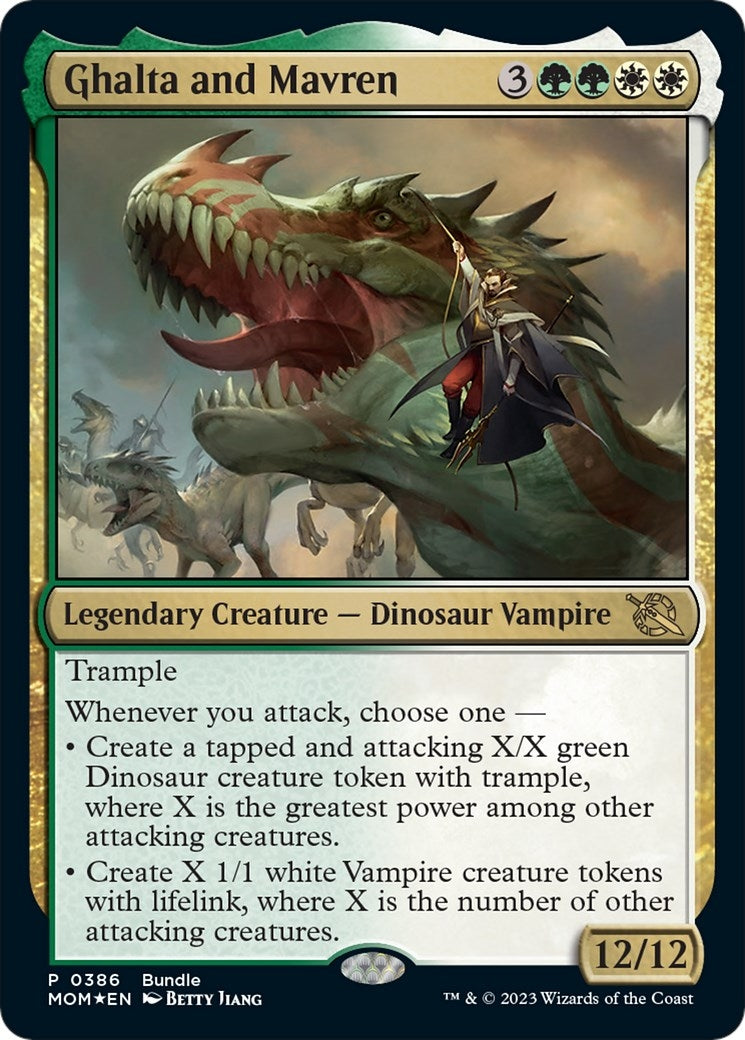 Image for Ghalta and Mavren (MOM Bundle) (386) (Unique and Miscellaneous Promos) - Magic: The Gathering