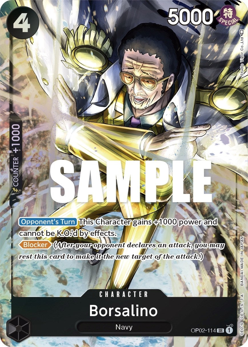 Image for Borsalino (Alternate Art) (OP02-114) (Paramount War) - One Piece Card Game