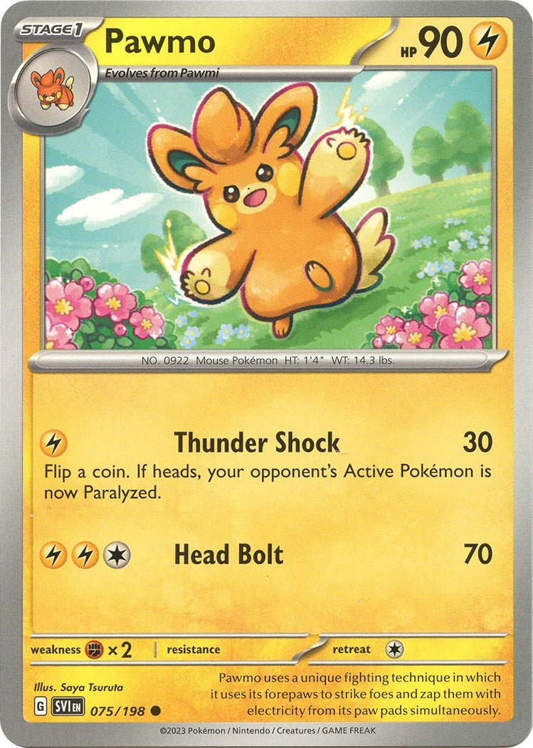 Image for Pawmo (075/198) (SV01: Scarlet & Violet Base Set) - Pokemon