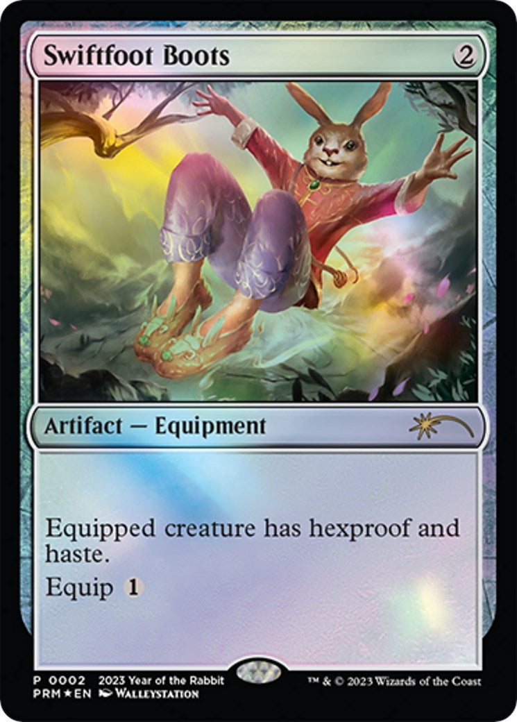Image for Swiftfoot Boots (Year of the Rabbit 2023) (2) (Unique and Miscellaneous Promos) - Magic: The Gathering