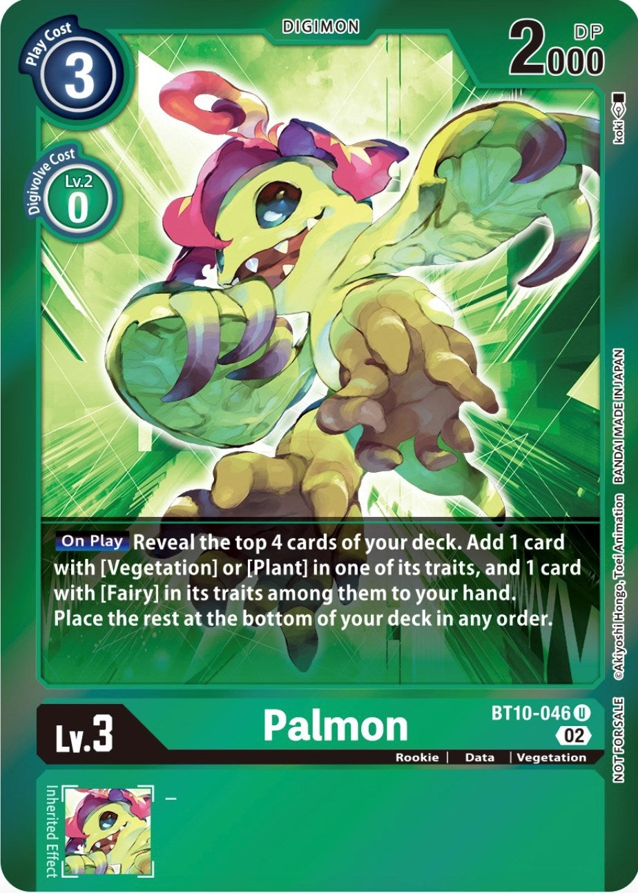 Image for Palmon (Event Pack 4) (BT10-046 U) (Xros Encounter) - Digimon Card Game