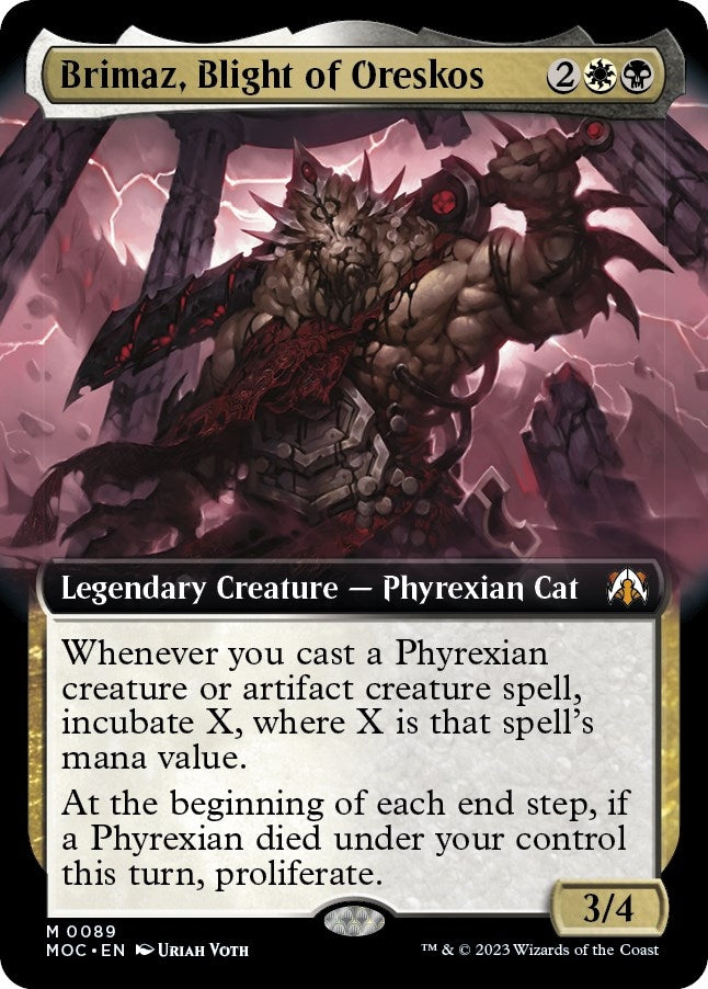 Image for Brimaz, Blight of Oreskos (Extended Art) (89) (Commander: March of the Machine) - Magic: The Gathering