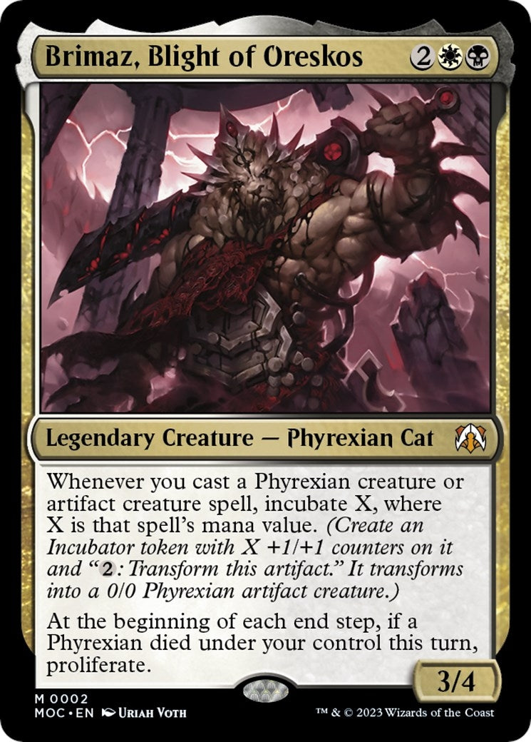 Image for Brimaz, Blight of Oreskos (2) (Commander: March of the Machine) - Magic: The Gathering