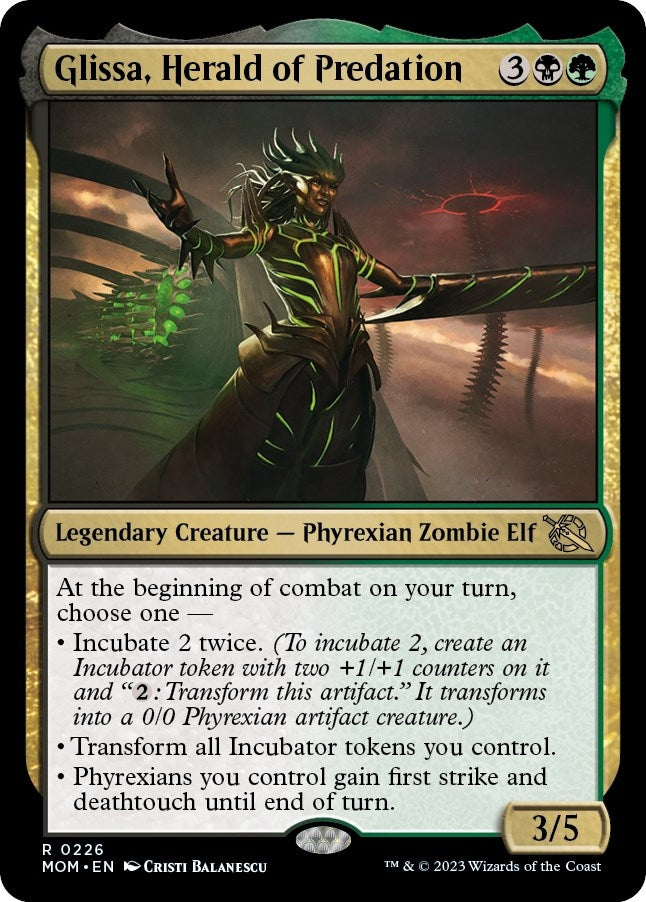 Image for Glissa, Herald of Predation (226) (March of the Machine) - Magic: The Gathering