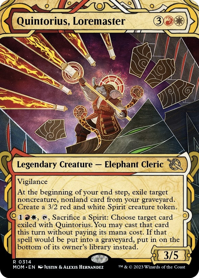 Image for Quintorius, Loremaster (Showcase) (314) (March of the Machine) - Magic: The Gathering