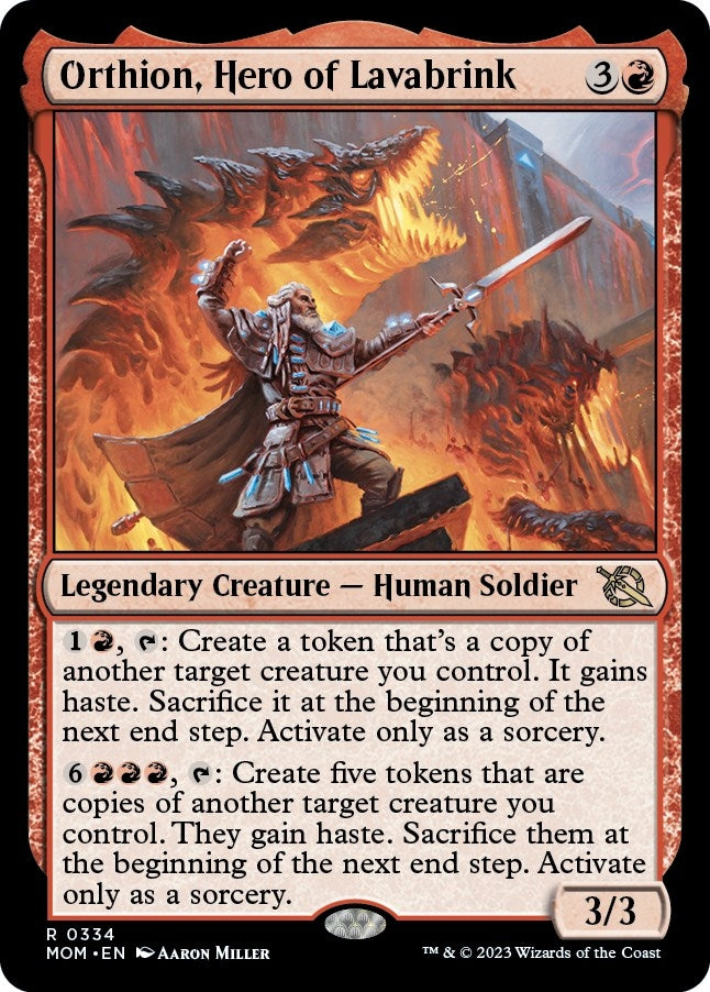 Image for Orthion, Hero of Lavabrink (334) (March of the Machine) - Magic: The Gathering
